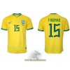 Officiële Voetbalshirt Brazilië Fabinho 15 Thuis WK 2022 - Heren